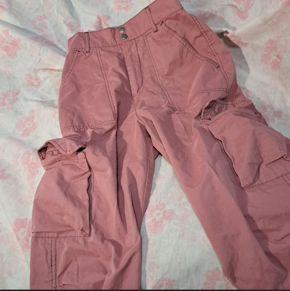 Purple/Pink Cargo  Jogger Pants.